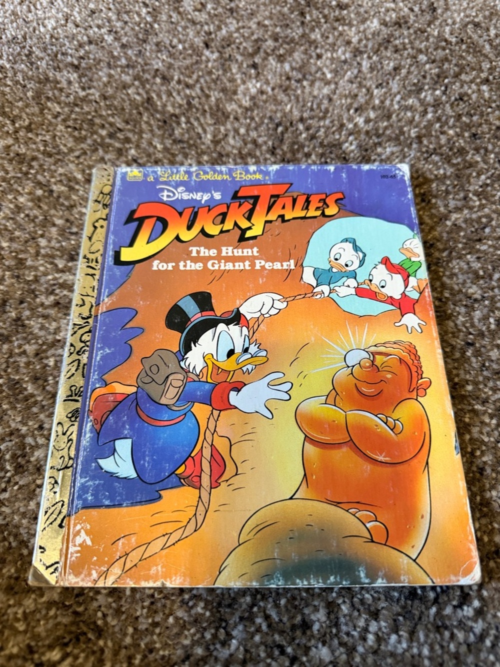 Disney DuckTales The Hunt for the Giant Pearl 1987 Little Golden Book